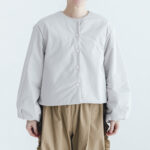 予約 G1101 LANTERN SLEEVE LIGHT COSMIC JAKET  light gray 9月中〜9月末