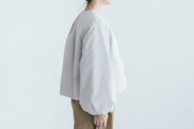 予約 G1101 LANTERN SLEEVE LIGHT COSMIC JAKET  light gray 9月中〜9月末 2