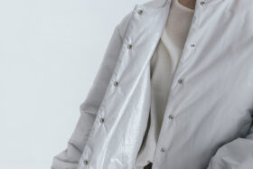 予約 G1101 LANTERN SLEEVE LIGHT COSMIC JAKET  light gray 9月中〜9月末 5