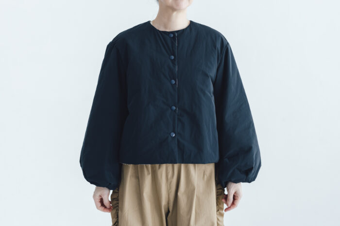 予約 G1101 LANTERN SLEEVE LIGHT COSMIC JAKET  navy 9月中〜9月末 1