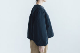 予約 G1101 LANTERN SLEEVE LIGHT COSMIC JAKET  navy 9月中〜9月末 2