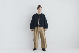予約 G1101 LANTERN SLEEVE LIGHT COSMIC JAKET  navy 9月中〜9月末 6