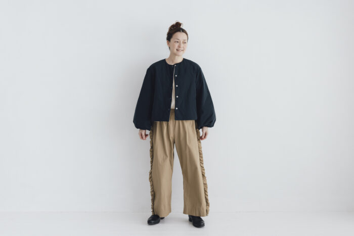予約 G1101 LANTERN SLEEVE LIGHT COSMIC JAKET  navy 9月中〜9月末 6