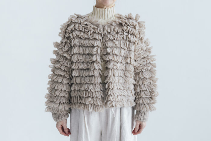 予約 G1102 HAND RING KNITTING HARVEST KNIT CARDIGAN mocha 9月中〜9月末 1