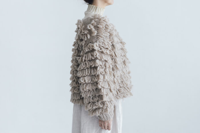予約 G1102 HAND RING KNITTING HARVEST KNIT CARDIGAN mocha 9月中〜9月末 2