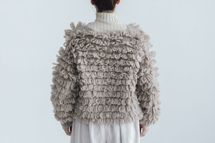 予約 G1102 HAND RING KNITTING HARVEST KNIT CARDIGAN mocha 9月中〜9月末 3