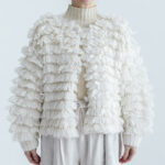 予約 G1102 HAND RING KNITTING HARVEST KNIT CARDIGAN milk 9月中〜9月末