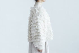 予約 G1102 HAND RING KNITTING HARVEST KNIT CARDIGAN milk 9月中〜9月末 2