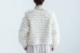 予約 G1102 HAND RING KNITTING HARVEST KNIT CARDIGAN milk 9月中〜9月末 3