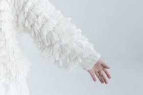 予約 G1102 HAND RING KNITTING HARVEST KNIT CARDIGAN milk 9月中〜9月末 4