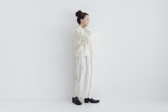 予約 G1102 HAND RING KNITTING HARVEST KNIT CARDIGAN milk 9月中〜9月末 6