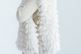 予約 G1103 HAND RING KNITTING HARVEST KNIT VEST milk 9月中〜9月末 4