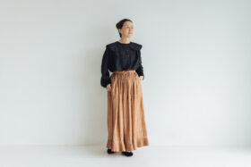 BN2552 Round Collor Over Blouse   Black 5