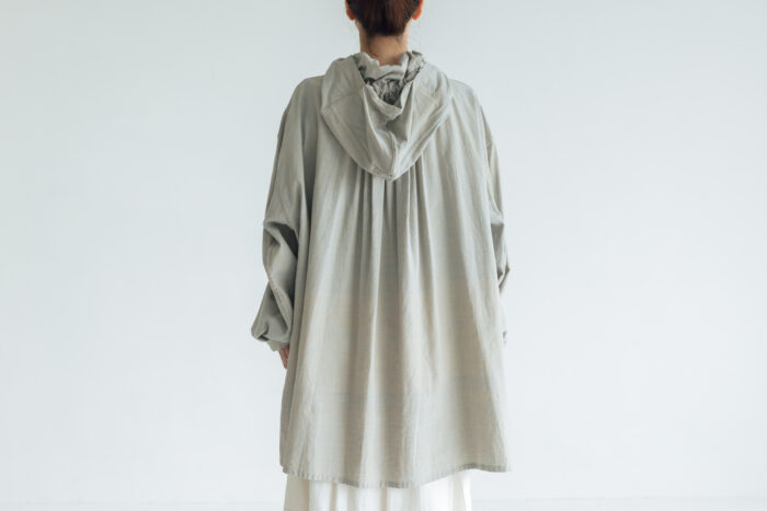 BN2579 Hood Big Shirt  L.Blue 3