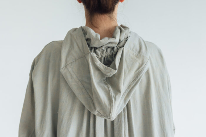 BN2579 Hood Big Shirt  L.Blue 5
