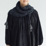 BN2597 Hand Crochet Scarf gray