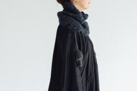 BN2597 Hand Crochet Scarf gray 2