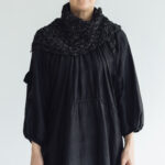 BN2597 Hand Crochet Scarf black