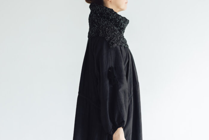 BN2597 Hand Crochet Scarf black 2