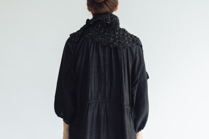 BN2597 Hand Crochet Scarf black 3