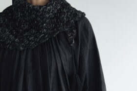 BN2597 Hand Crochet Scarf black 4
