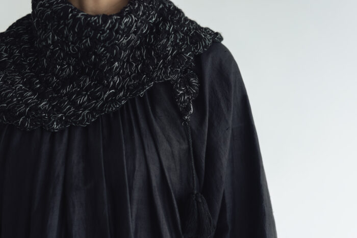 BN2597 Hand Crochet Scarf black 4