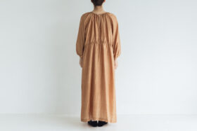 BN2005 Back Button Dress C.Brown 3