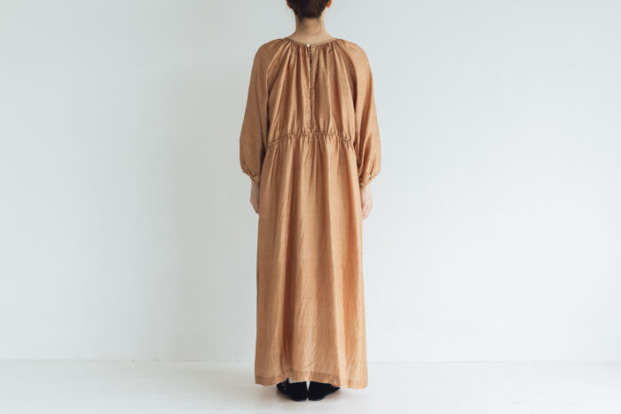 BN2005 Back Button Dress C.Brown 3