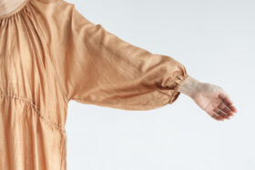 BN2005 Back Button Dress C.Brown 4