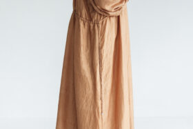 BN2005 Back Button Dress C.Brown 5