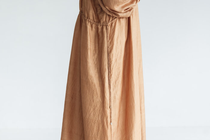 BN2005 Back Button Dress C.Brown 5