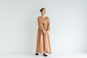 BN2005 Back Button Dress C.Brown 6