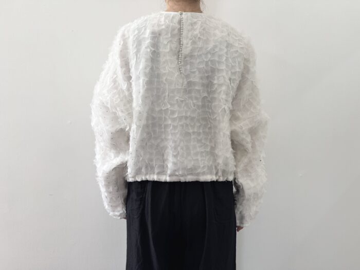 BN2570 Embroidery Blouse   Off White 3