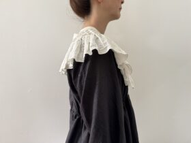 BN2588 Embroidery Ruffle Collor off white 2