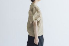 TAFFETA BALLOON SLEEVE BLOUSE beige 2