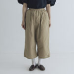 TAFFETA GUM PANTS beige