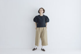 TAFFETA GUM PANTS beige 5