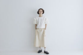 H.C.C FRILL DECORATION SKIRT natural 6
