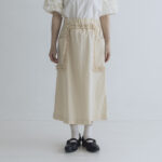 H.C.C FRILL DECORATION SKIRT natural