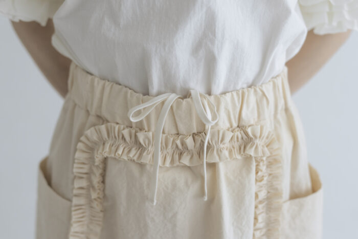 H.C.C FRILL DECORATION SKIRT natural 4