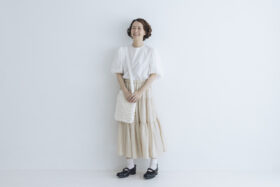 H.C.C FRILL SHOULDER BAG white 4