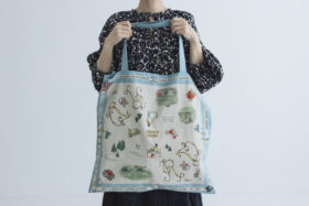 BROWN BEARS PANEL TOTE BAG 1