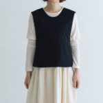 予約 G1125 BACK CROSS FILLING VEST  black 10月中〜10月末
