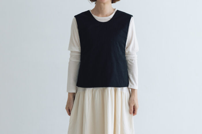 予約 G1125 BACK CROSS FILLING VEST  black 10月中〜10月末 1