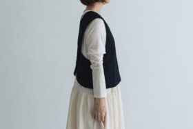予約 G1125 BACK CROSS FILLING VEST  black 10月中〜10月末 2