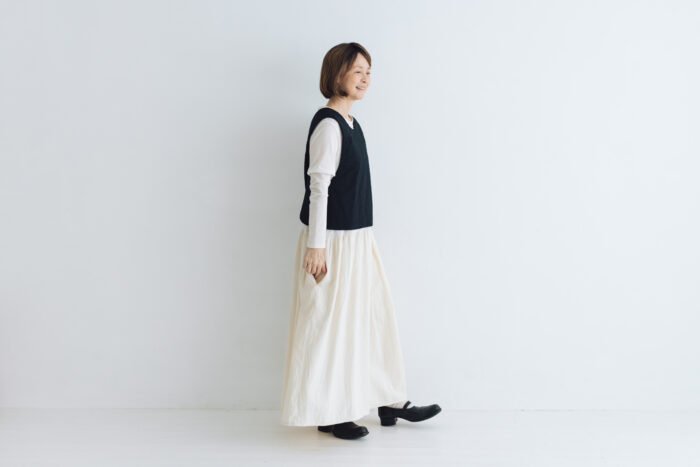 予約 G1125 BACK CROSS FILLING VEST  black 10月中〜10月末 6