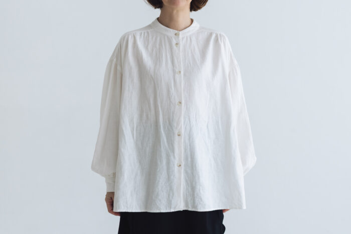 予約 R321 CAMILLE BAND COLLER SHIRT white  10月末〜11月初 1