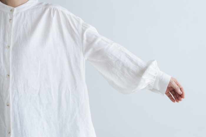 予約 R321 CAMILLE BAND COLLER SHIRT white  10月末〜11月初 4