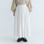 予約 G1113 ANTIQUE JAQUARD GATHER SKIRT antique white 9月末〜10月初