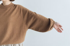 予約 G1131 RAGLAN SLEEVE KNIT PULL OVER mocha 10月中〜10月末 4